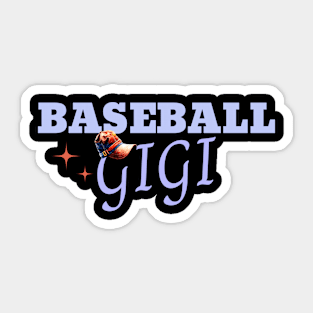 Baseball Gigi Women Ballpark Gigi Baseball Mom Sticker